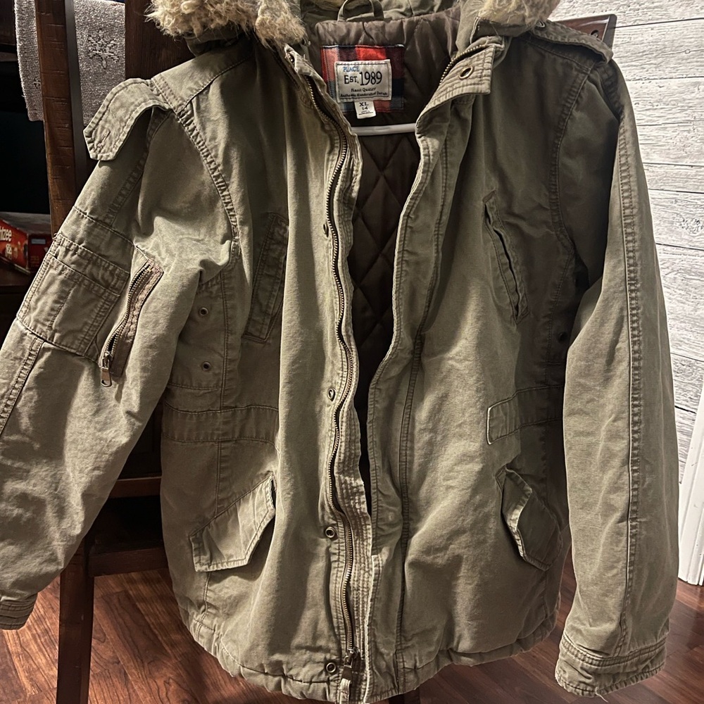 The Children's Place Olive Green Kids Jacket